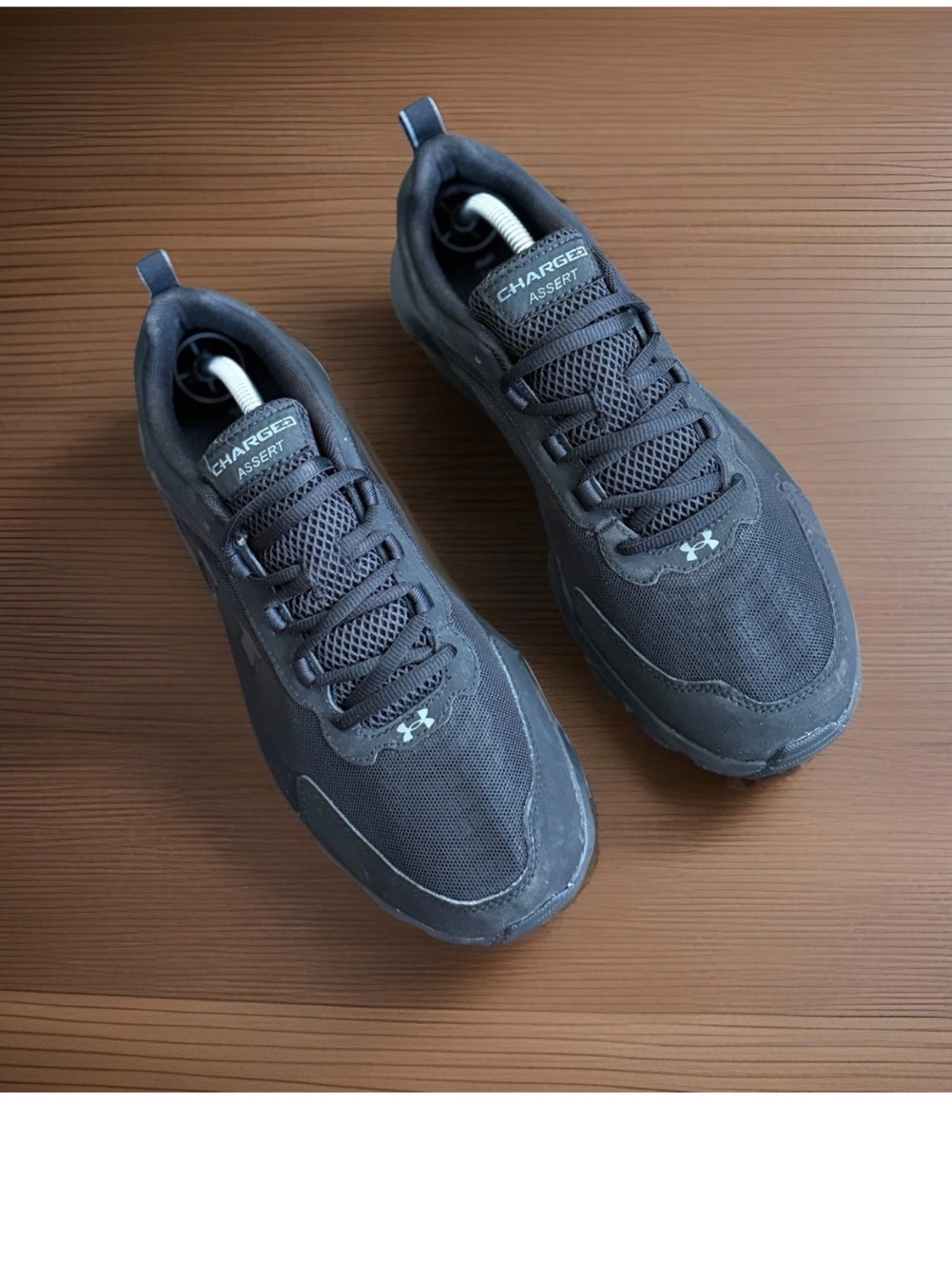 UNDER ARMOUR Charged Assert 9 Running Sneakers Mens Sz 11 Black EXTRA WIDE